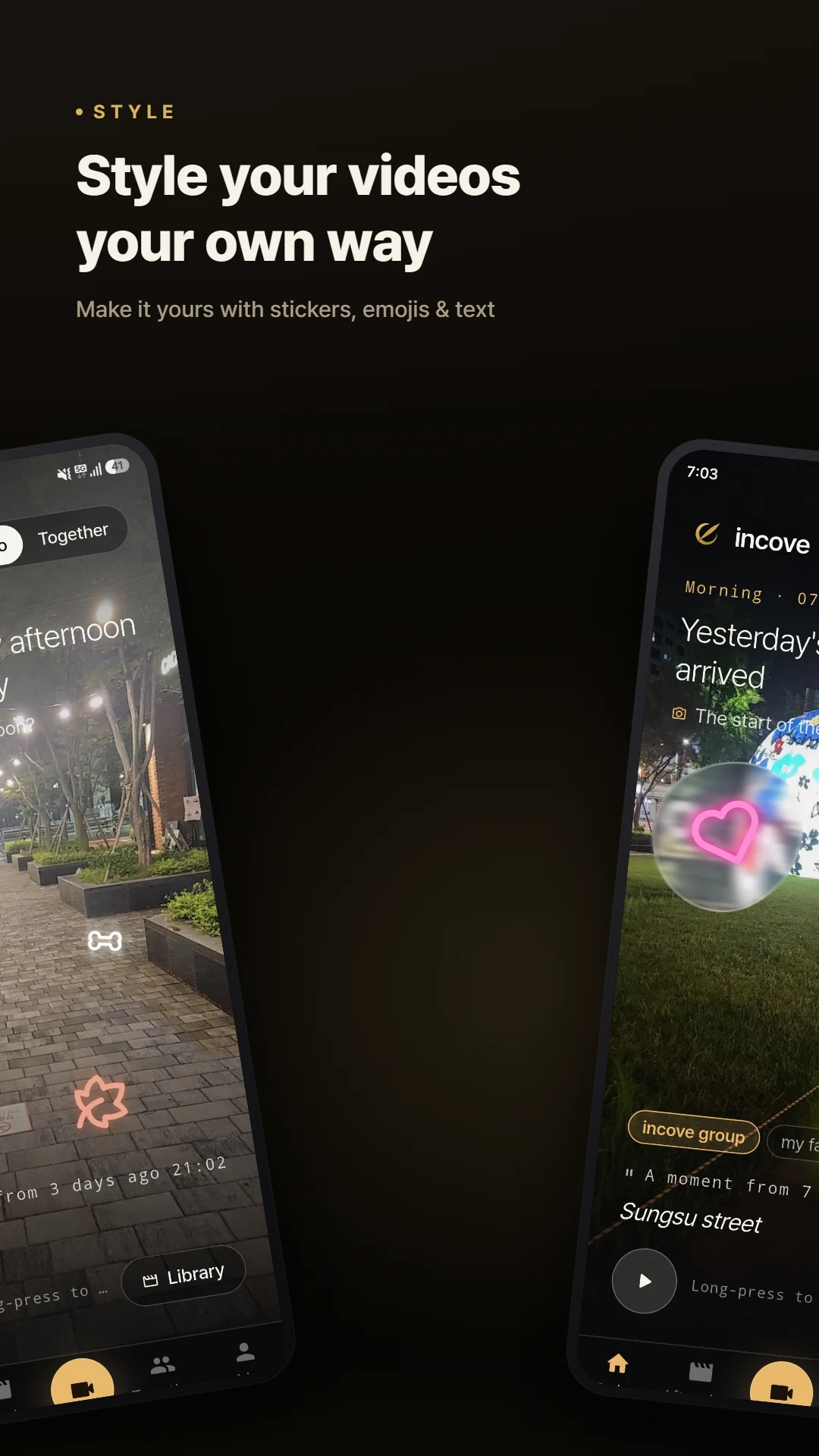 incove: Private Video Diary screenshot